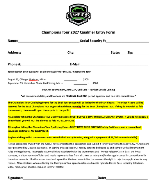 2026 Qualifier Events Registration