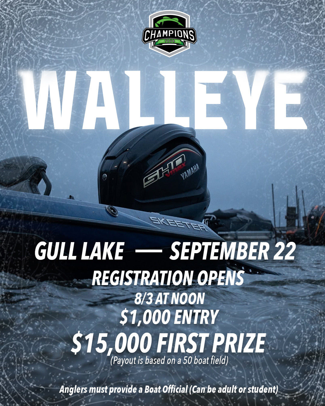 AVAILABLE NOW - 2026 Champions Tour Gull Lake 9/22 - Walleye