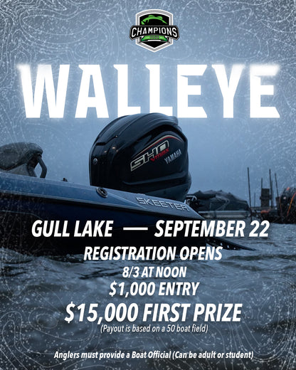 AVAILABLE NOW - 2026 Champions Tour Gull Lake 9/22 - Walleye