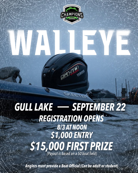 AVAILABLE NOW - 2026 Champions Tour Gull Lake 9/22 - Walleye
