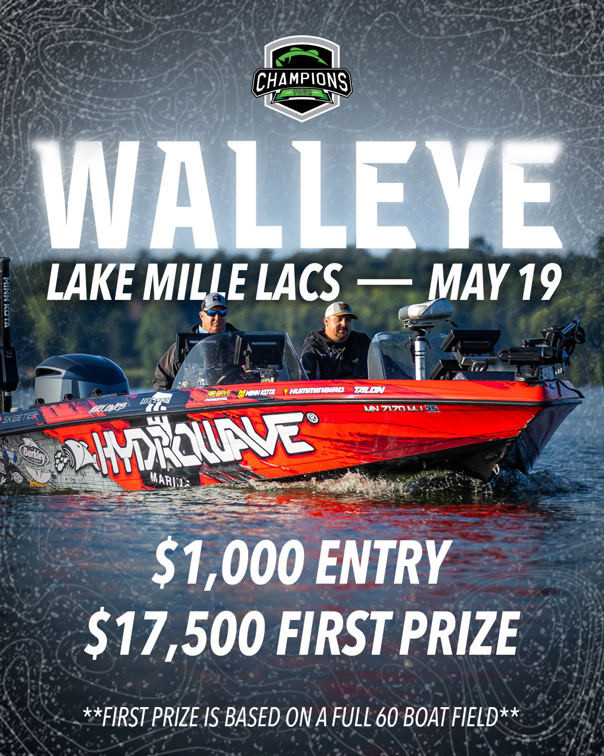 AVAILABLE 3/16 - 2026 Champions Tour Mille Lacs - Walleye