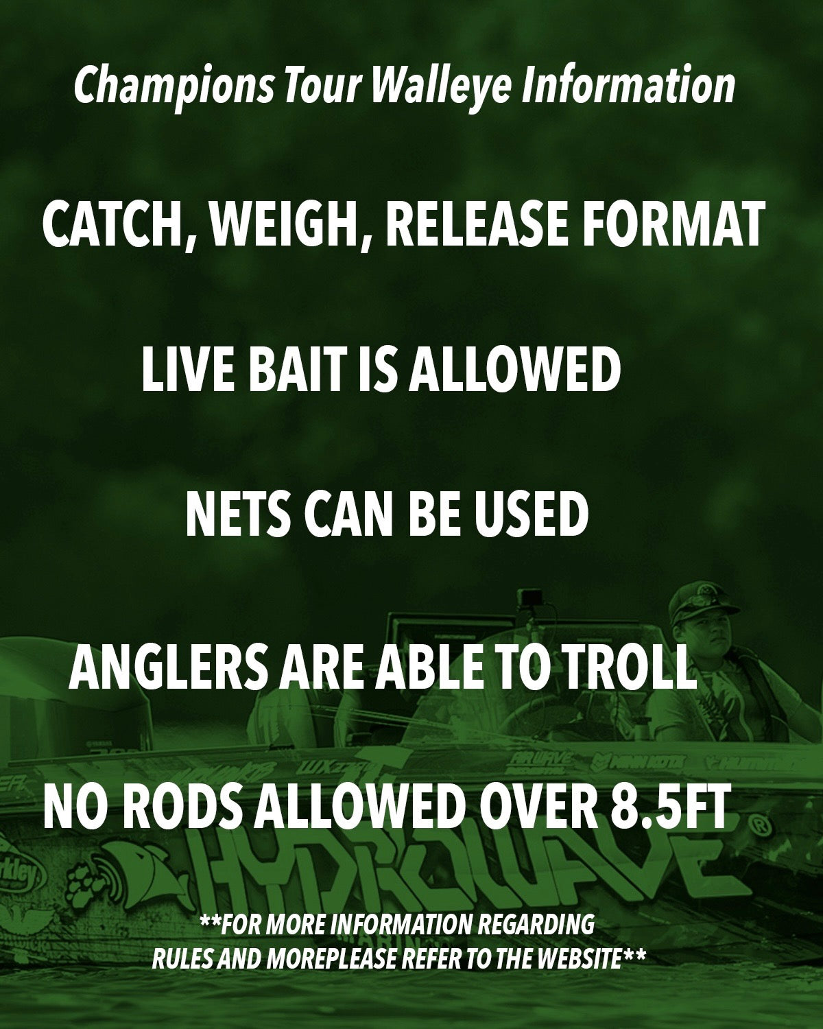 AVAILABLE 3/16 - 2026 Champions Tour Mille Lacs - Walleye