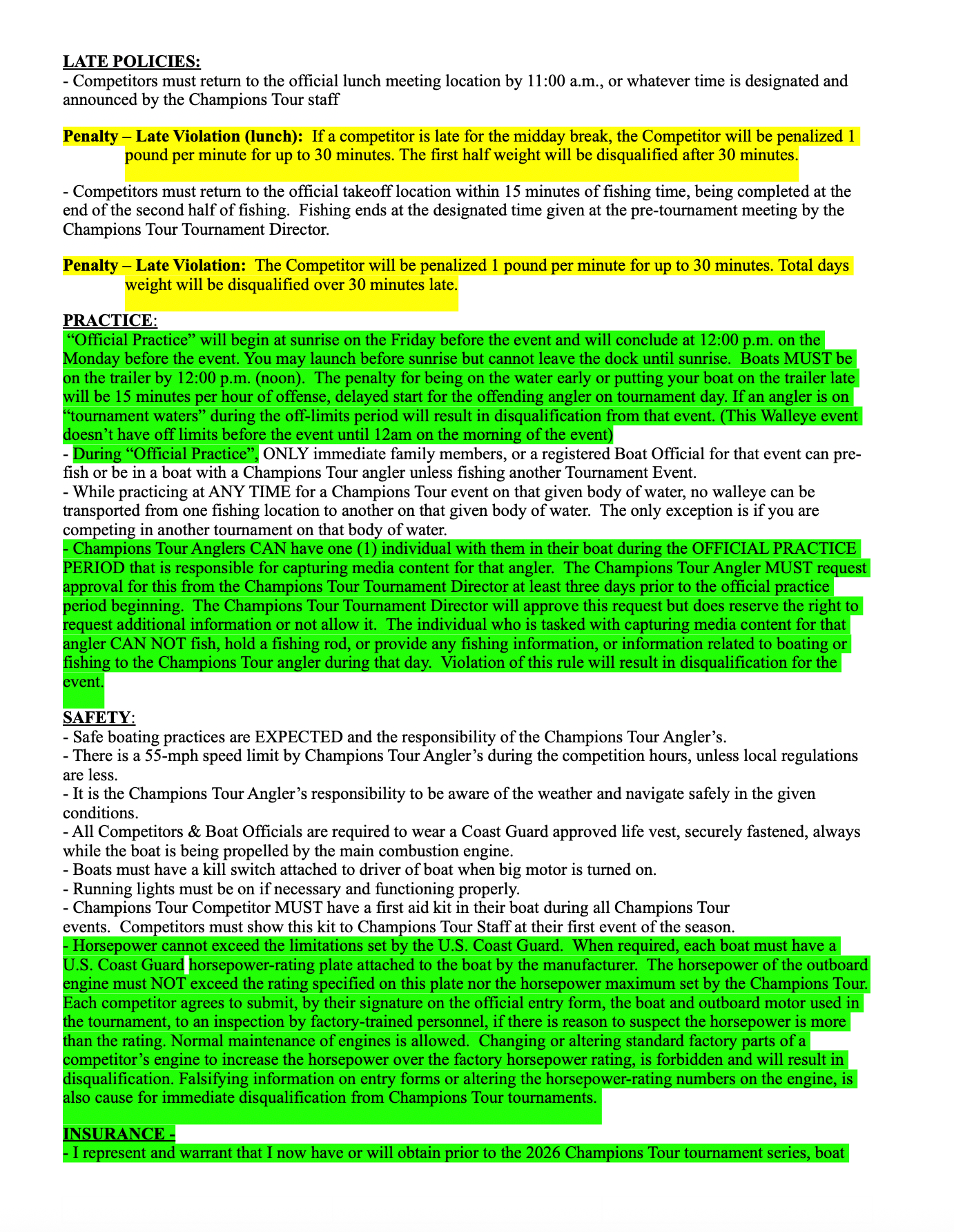 AVAILABLE 3/16 - 2026 Champions Tour Mille Lacs - Walleye