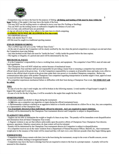 2026 Pro Am Registration - PRO Division